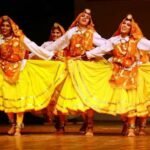 Girls dancing in ratnawali fest of haryana